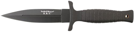 Smith & Wesson HRT Fixed Blade Knife 4.75" Spear Point Plain 7Cr17MoV SS Blade Rubber Handle 9" OAL Belt Sheath Included