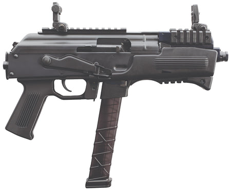 Charles Daly CF440130 PAK-9 9mm Luger 10+1 6.30" Matte Black Steel Barrel, Matte Black Steel w/Picatinny Rail Receiver, Black Polymer Grips, No Brace, Sling Swivel