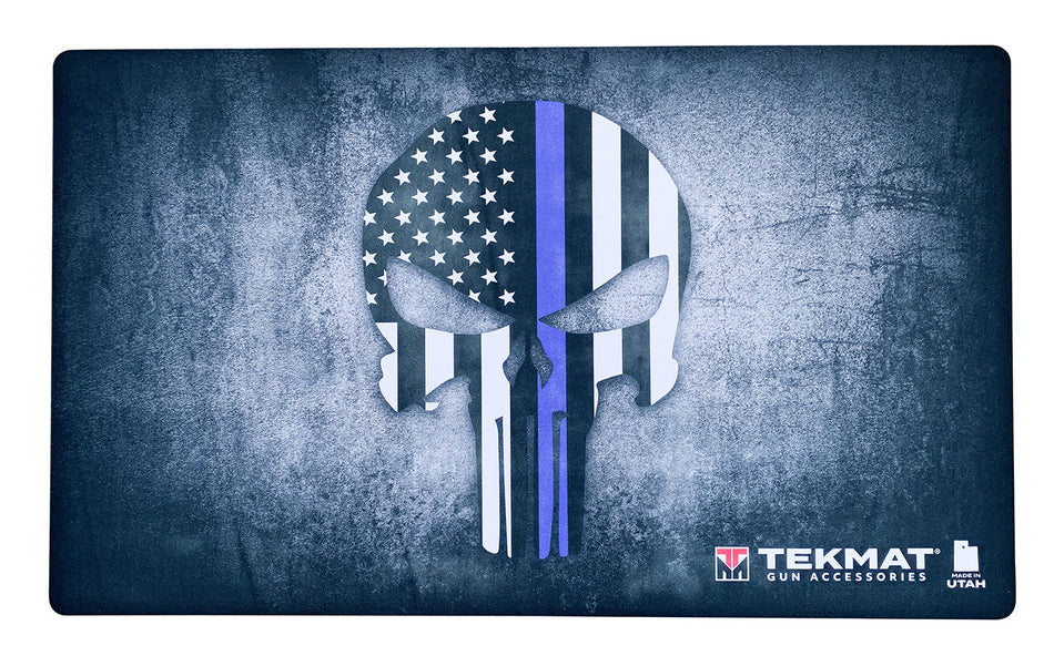 TekMat Blue Line Punisher Door Mat Dye Sublimated Rubber 42" Long