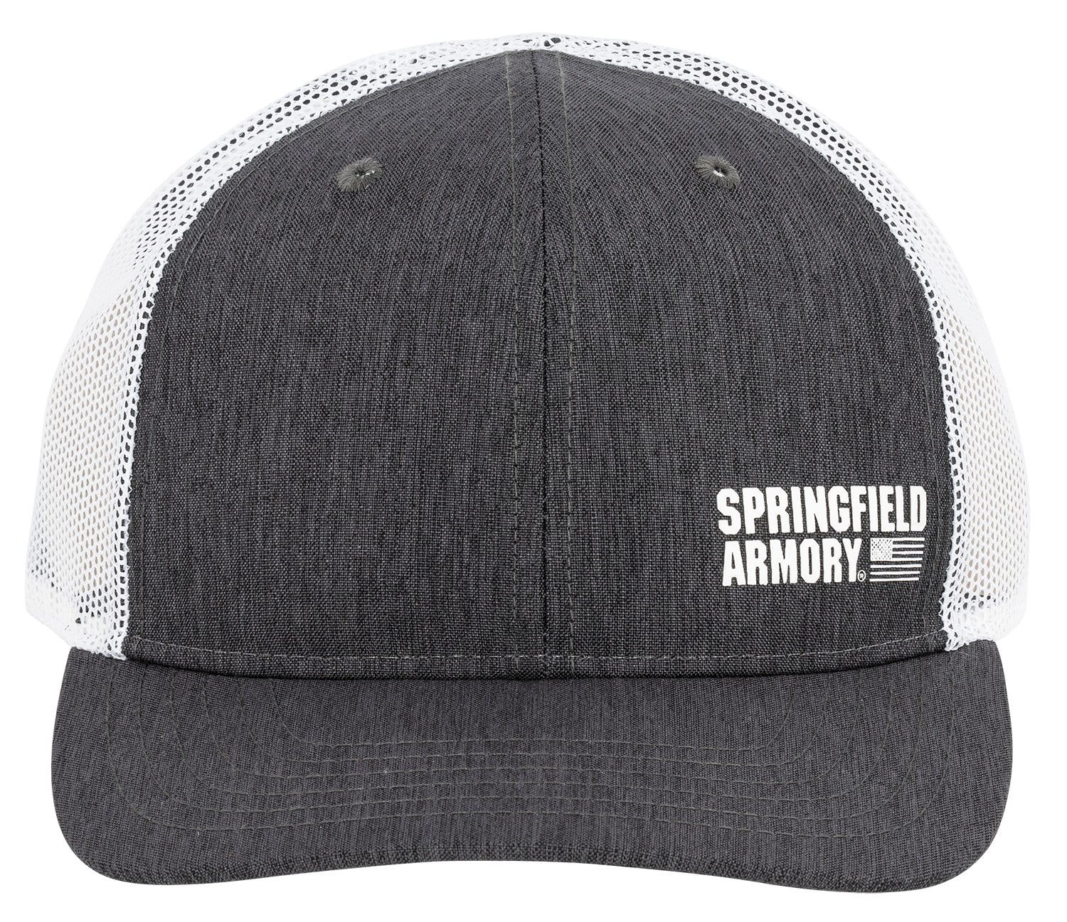 Springfield Armory GEP2382 Black Gray Flag Trucker Hat Adjustable Snapback OSFA