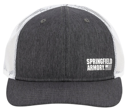 Springfield Armory GEP2382 Black Gray Flag Trucker Hat Adjustable Snapback OSFA