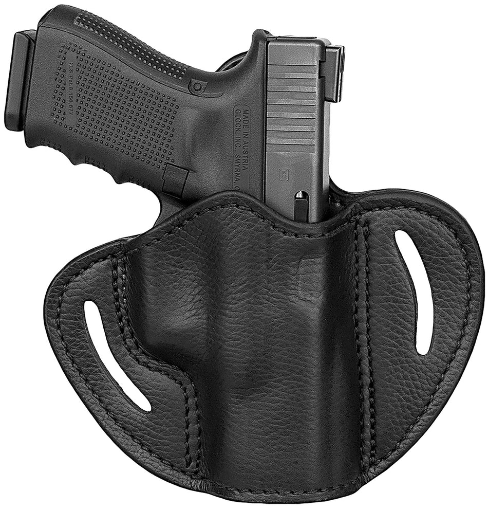 1791 Ultra Custom OWB Holster Size 2.1 Night Sky Black Leather Compatible w/Glock 17/S&W M&P Shield/Springfield XD RH