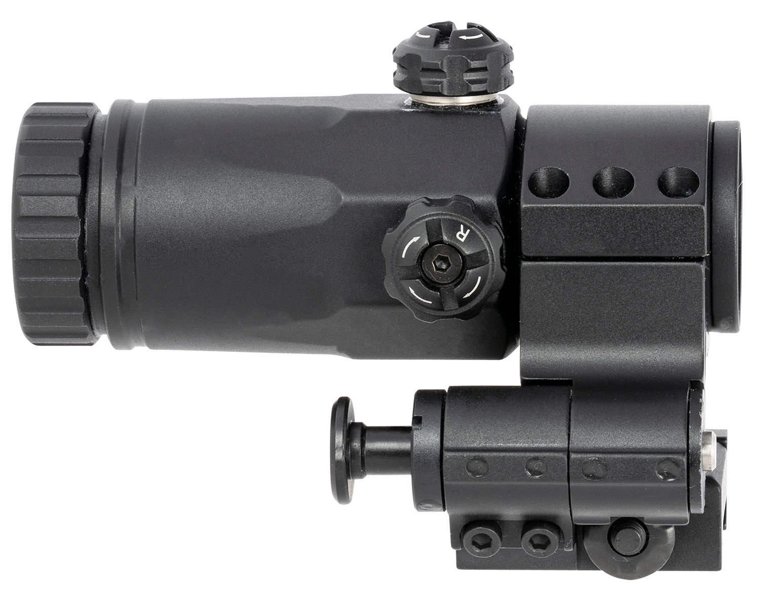 Meprolight 8014000400 MX3-F 3x Magnifier Black Push Button Side-Flip Optic Accessory
