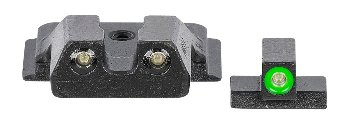 Meprolight Hyper-Bright Tritium Fixed Sight Set Green Outline Front/Black Outline Rear Smith & Wesson M&P Shield