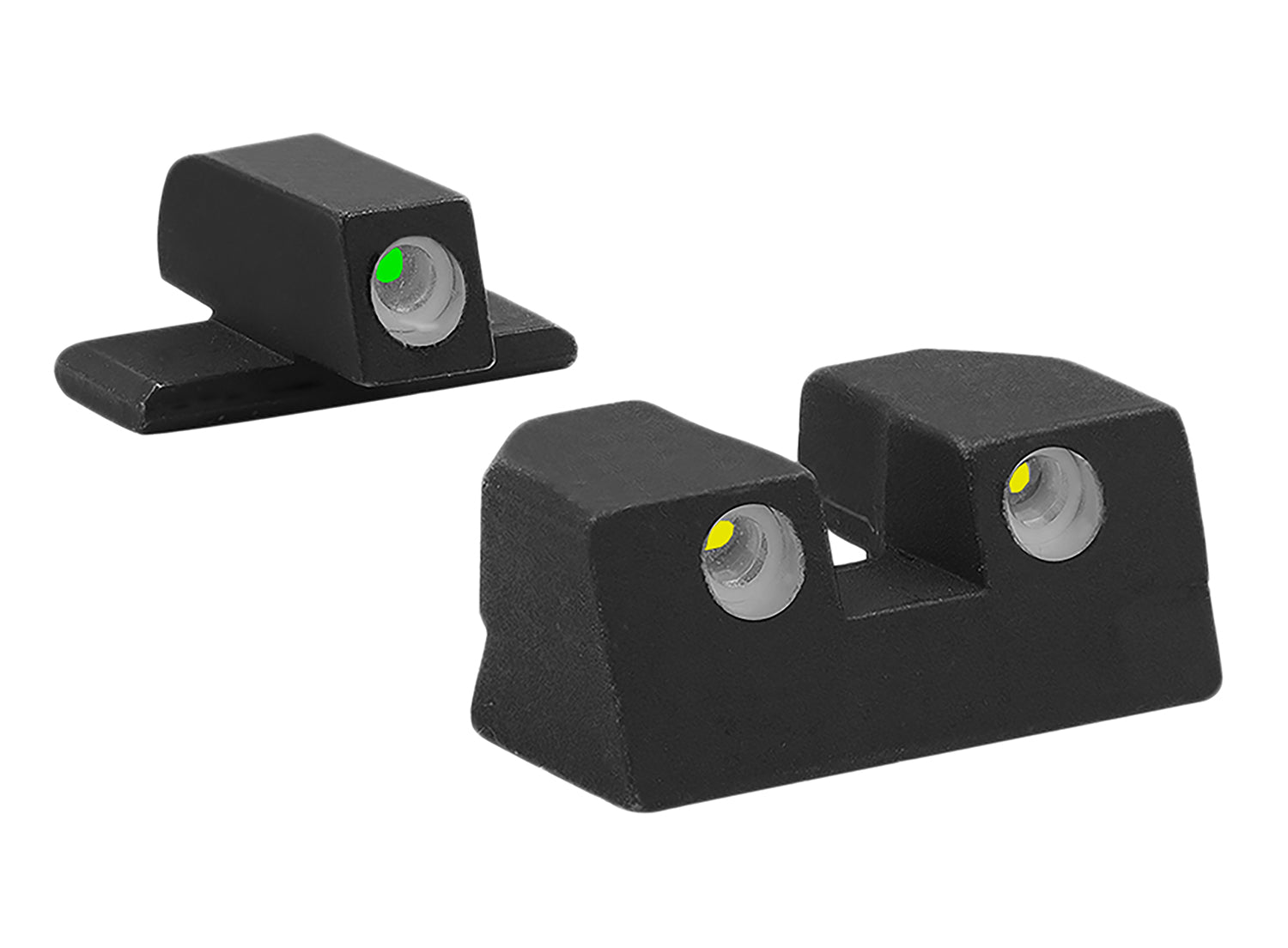 Meprolight Tru-Dot Tritium Day/Night Sight Set White Outline Green Front Yellow Rear Sig P226/P320/P365