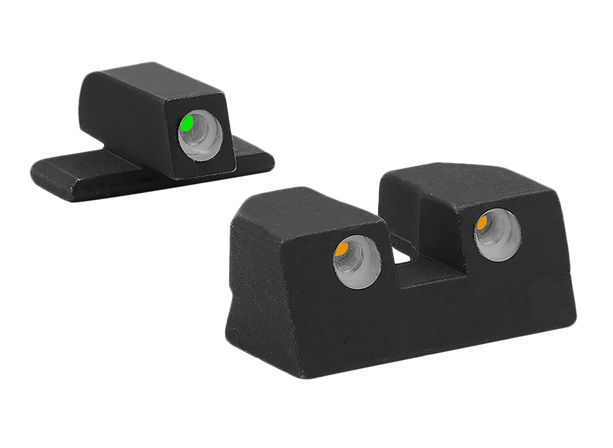 Meprolight Tru-Dot Day/Night Tritium Sight Set Orange Rear for Sig Sauer P-Series P226/P320/P365