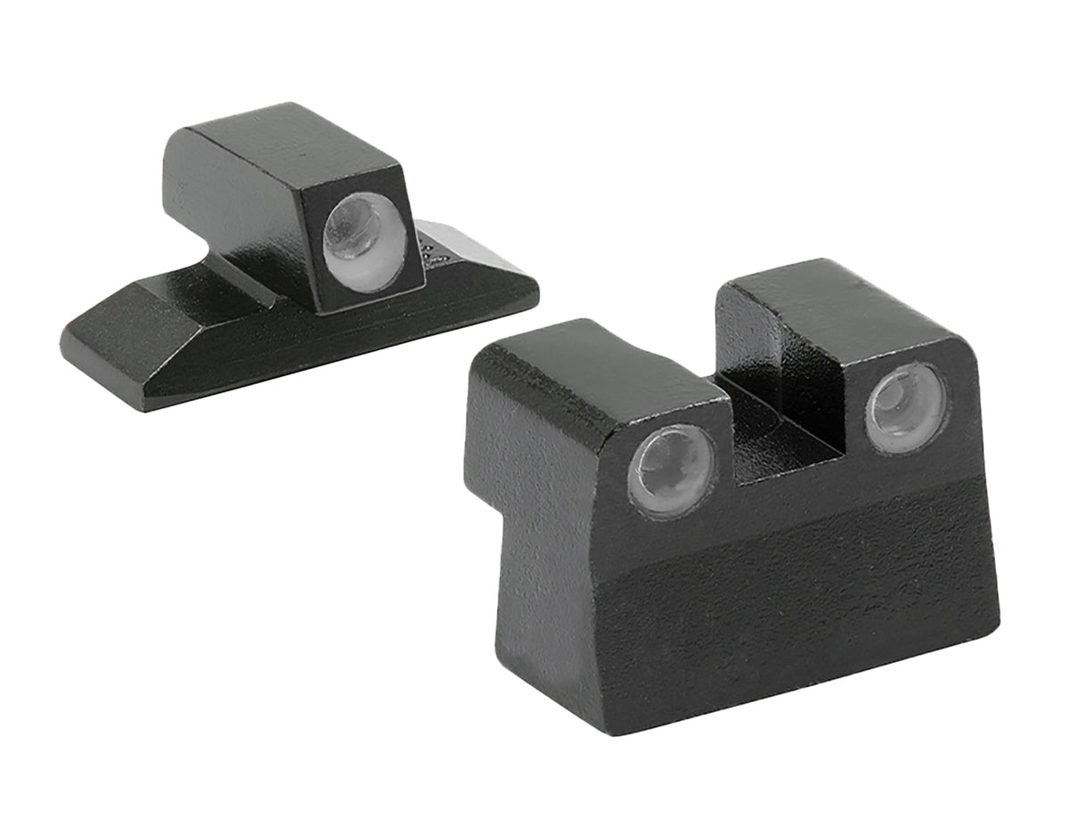 Meprolight Tru-Dot Tritium Front & Rear Sight Set White Outline Green for Bersa Thunder .380 C-Prefix