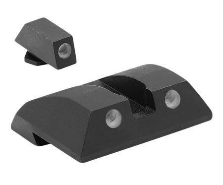 Meprolight Tru-Dot Tritium Front & Rear Sight Set Green White Outline Fits S&W Sigma/SDVE Pistols
