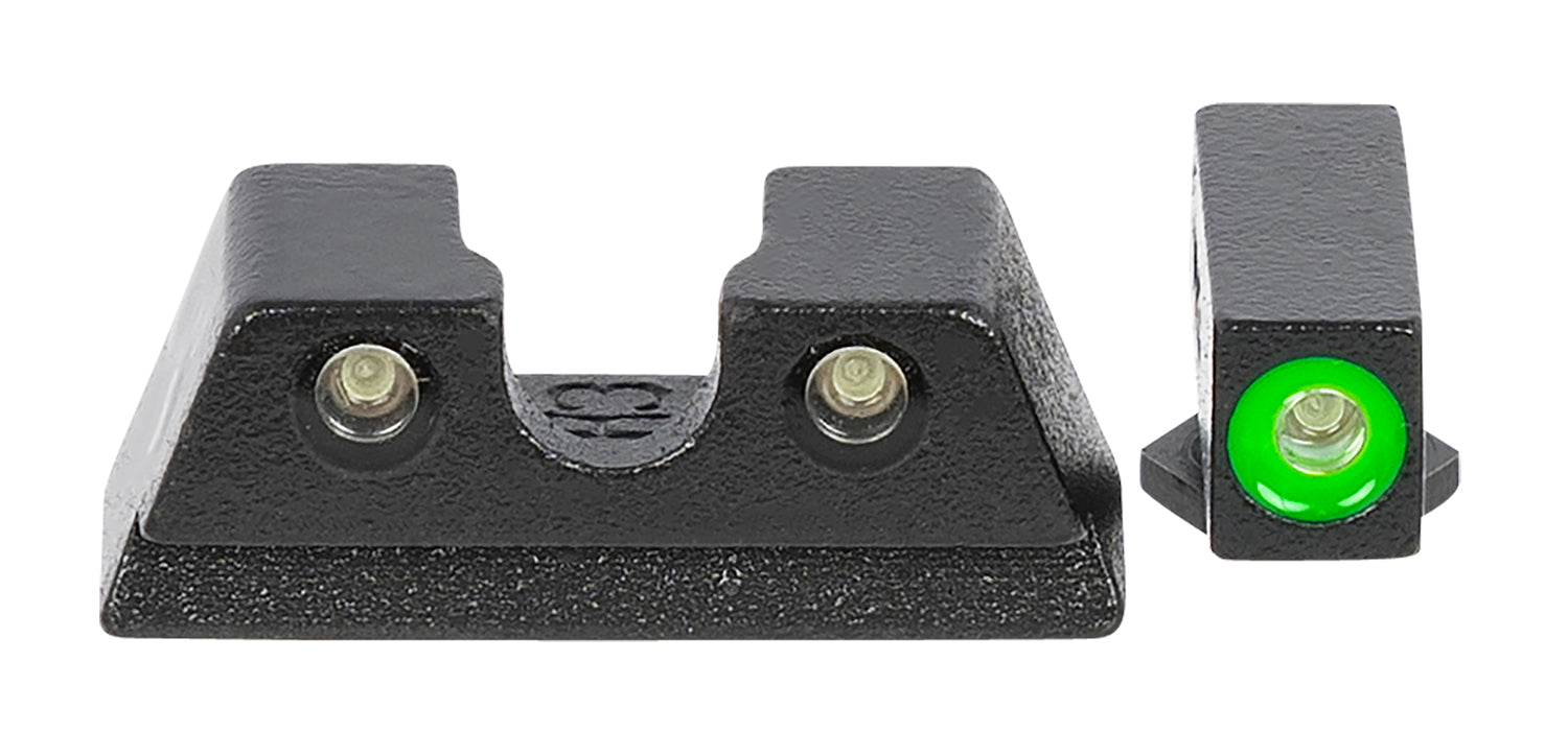 Meprolight USA Hyper-Bright Green Tritium Green Outline Sight Set for Glock Slimline 42 43 43X 48
