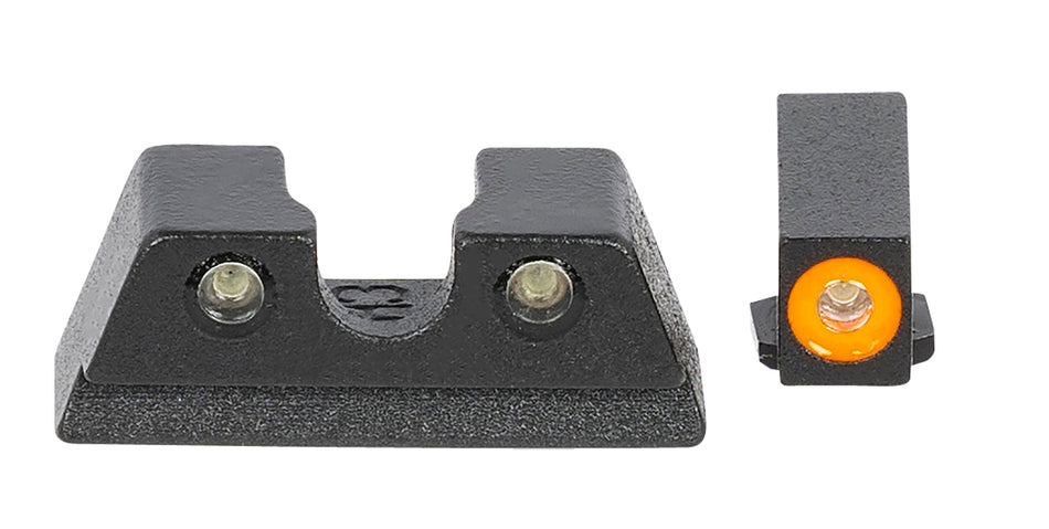 Meprolight USA Hyper-Bright Green Tritium Orange Outline Sight Set for Glock Slimline 42 43 43X 48