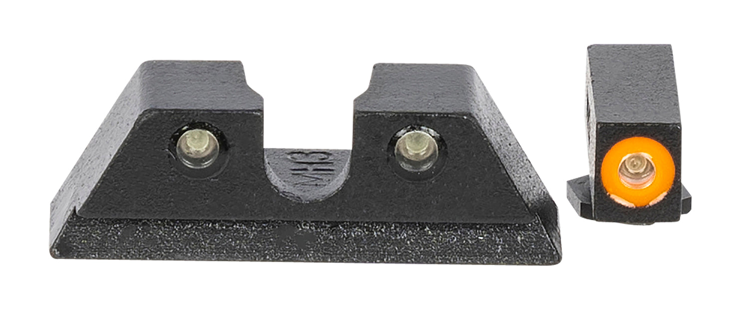 Meprolight Hyper-Bright Green Tritium/Orange Front Fixed Sight Set Black Frame Taurus G3C