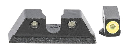 Meprolight Hyper-Bright Green Tritium Pistol Sight Set Black Frame Compatible with Taurus G3C