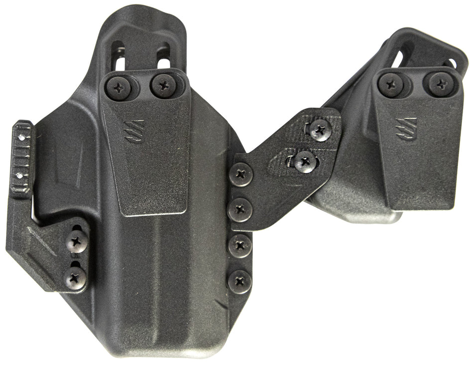 Blackhawk 416163BK Stache IWB Ambidextrous Holster Size 63 Fits S&W M&P Shield 9/40 Black Polymer