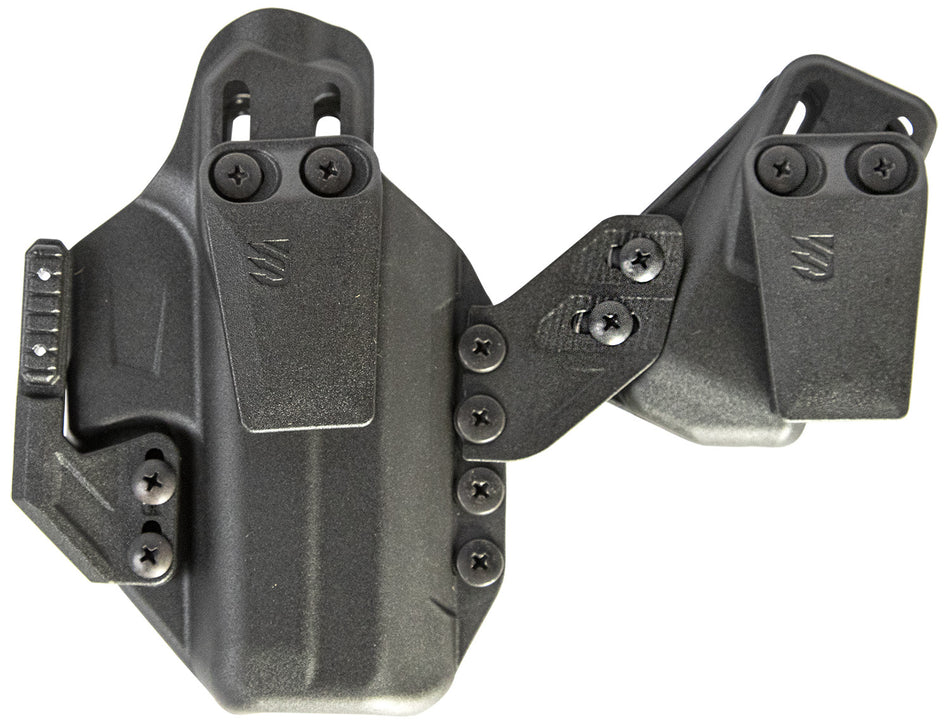 Blackhawk 416142BK Stache IWB Ambidextrous Holster Size 42 Fits Colt Commander and 1911 Clones Black Polymer