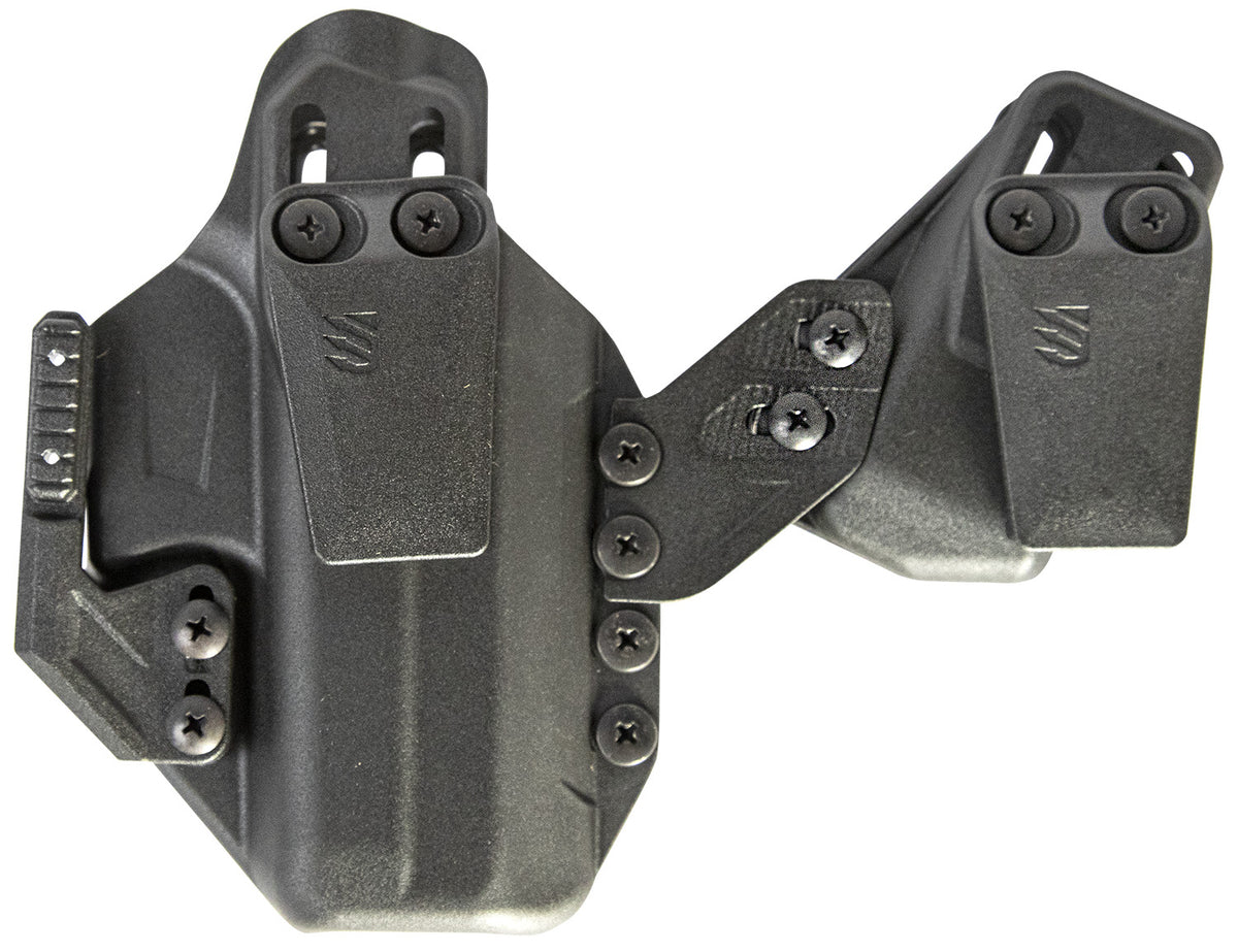 Blackhawk 416100BK Stache Premium IWB Ambidextrous Holster Kit Size 00 Compatible w/Glock 17/22/31 Black Polymer