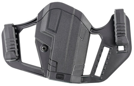 Uncle Mike's Apparition IWB OWB Belt Clip Holster Ambidextrous Black Polymer Glock 19/23/26/27