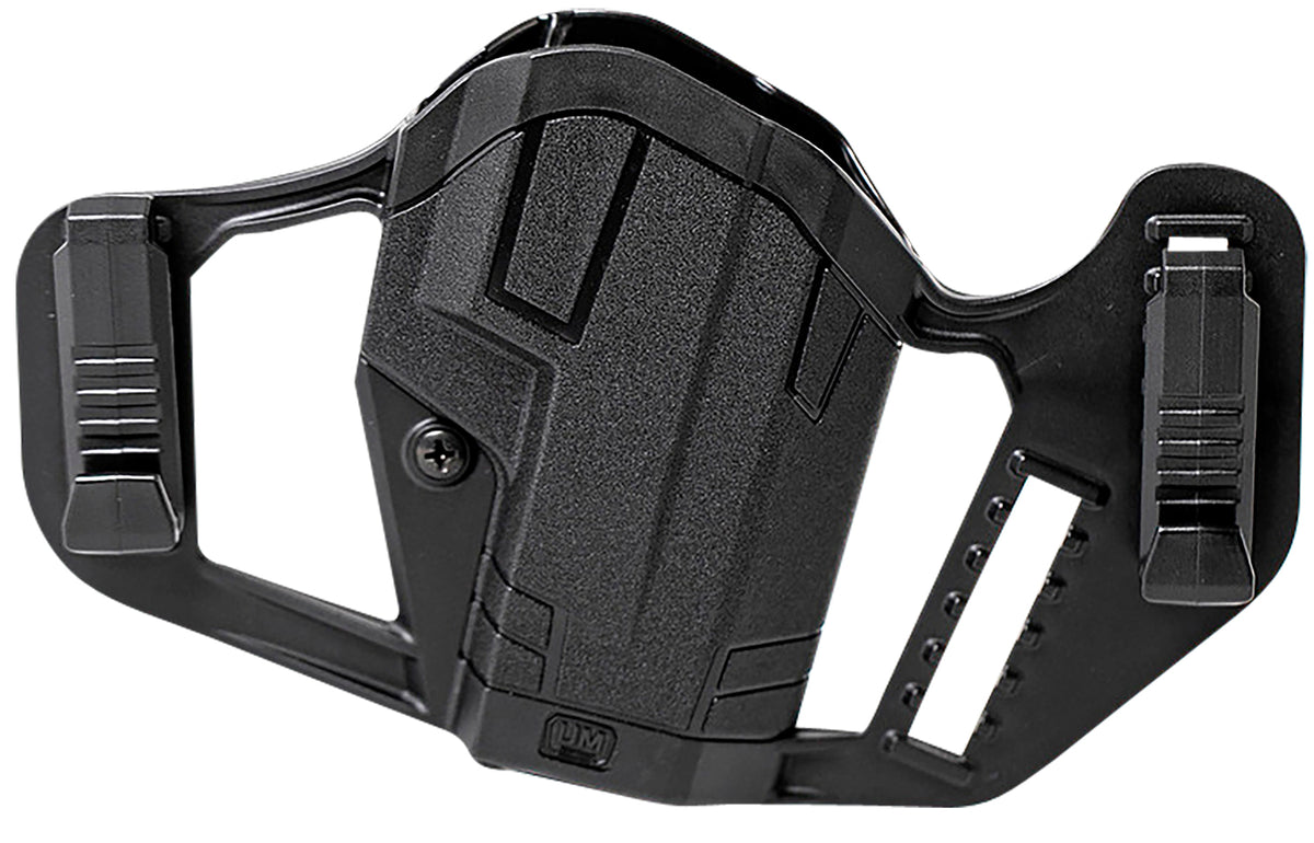 Uncle Mike's Apparition IWB OWB Belt Clip Ambidextrous Holster Black Polymer Glock 43/43X