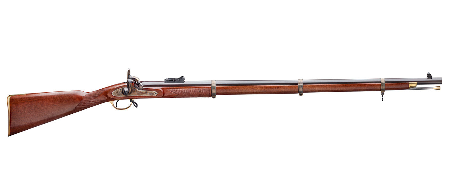 Taylors & Company 210033 Pedersoli Enfield Whitworth 451 Cal Musket 36" Blued Single Shot Barrel, Color case Hardened Receiver, Fixed Checkered Walnut Stock