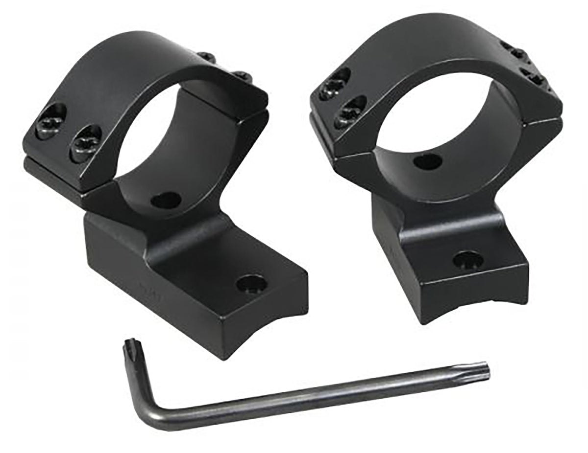 Talley 750711 30mm Tube High Scope Ring Mount Combo Black Anodized for Browning BLR BAR BPR 0 MOA