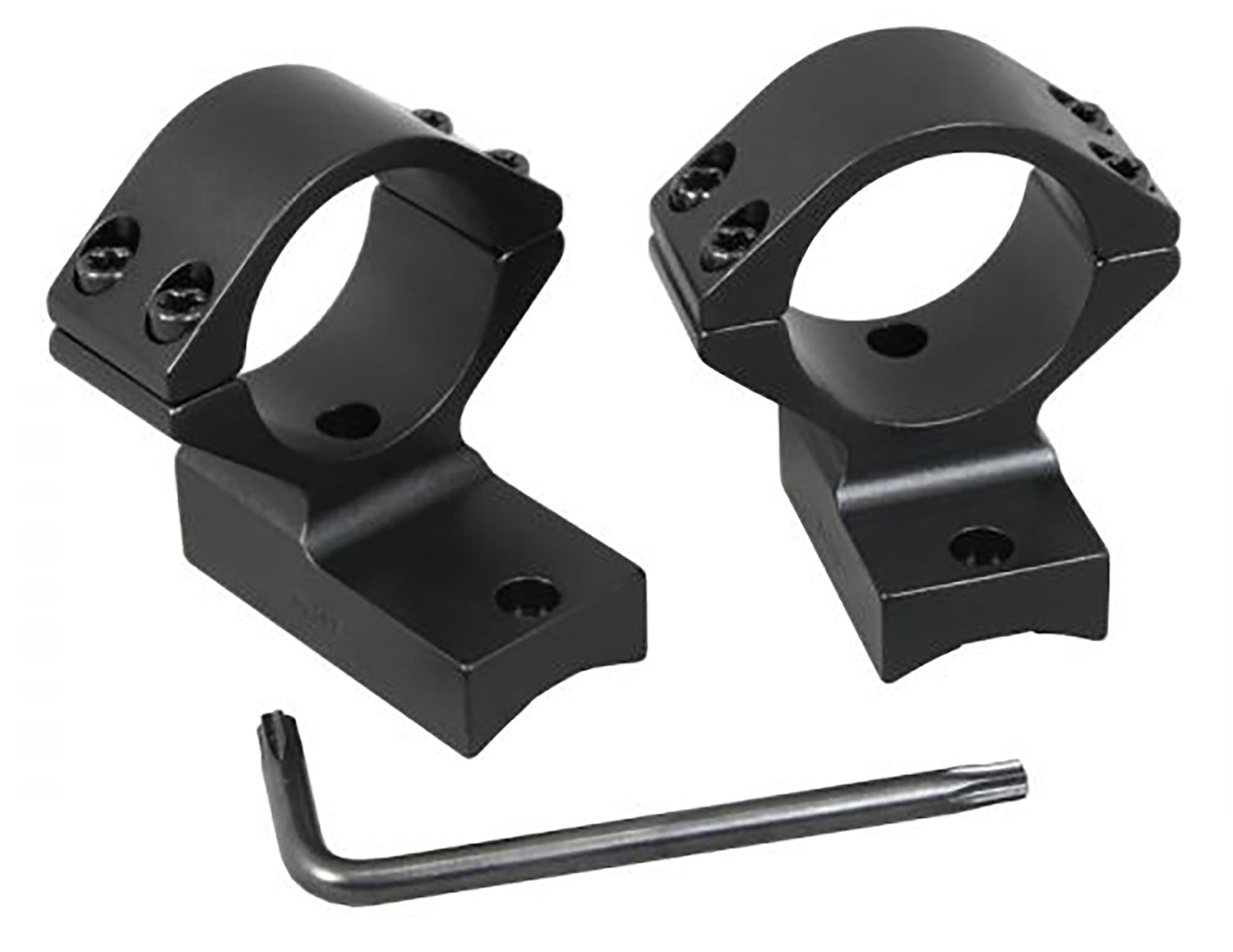 Talley 750711 30mm Tube High Scope Ring Mount Combo Black Anodized for Browning BLR BAR BPR 0 MOA