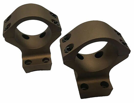Talley HC940735 1" Tube Medium Scope Ring Mount Combo Burnt Bronze for Browning X-Bolt 0 MOA