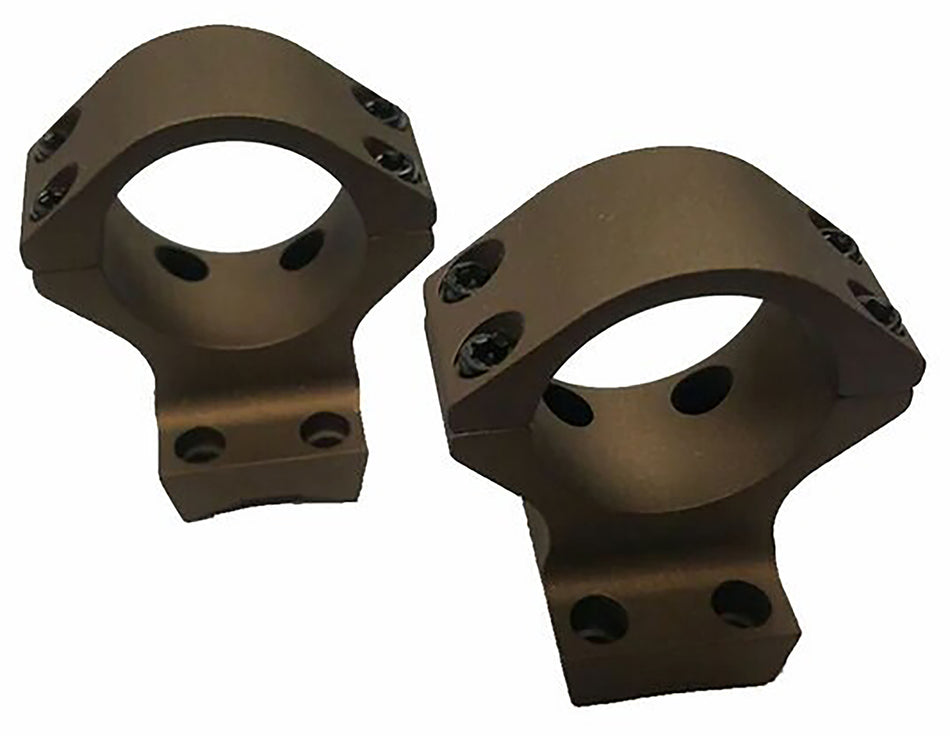 Talley HC940735 1" Tube Medium Scope Ring Mount Combo Burnt Bronze for Browning X-Bolt 0 MOA