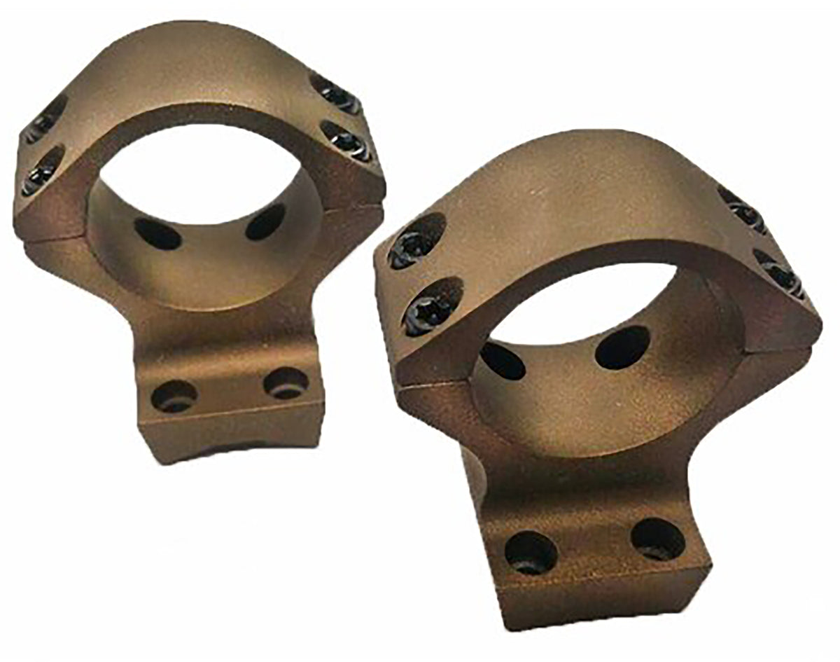 Talley HC730735 30mm Tube Low Scope Ring Mount Combo Burnt Bronze for Browning X-Bolt 0 MOA
