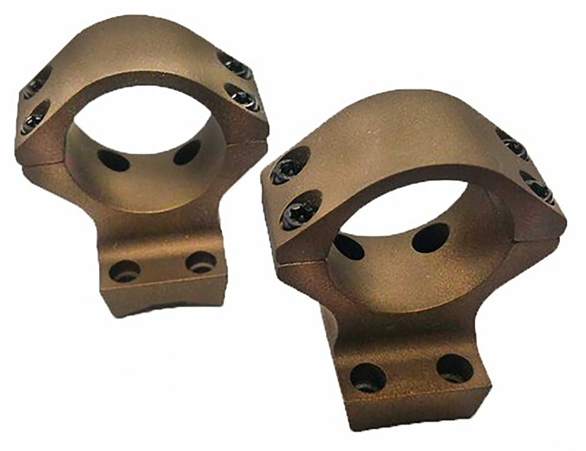 Talley HC740735 X-Bolt Medium Ring Scope Mount Combo Burnt Bronze 30mm Short/Long Action 0 MOA
