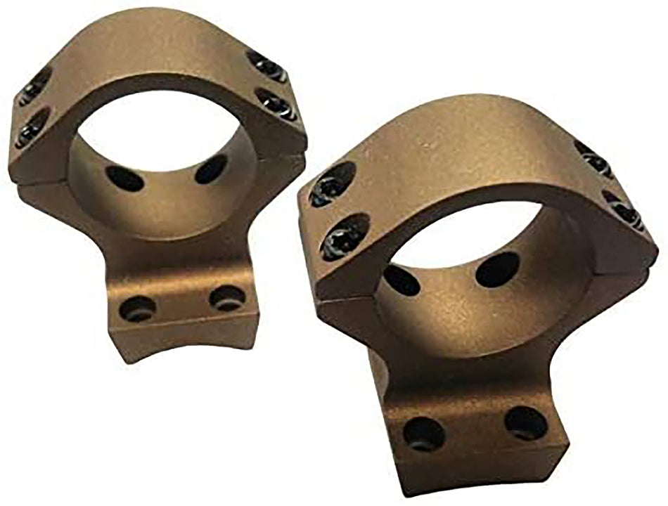 Talley HC840735 X-Bolt Medium Ring Scope Mount Combo Burnt Bronze 34mm 0 MOA