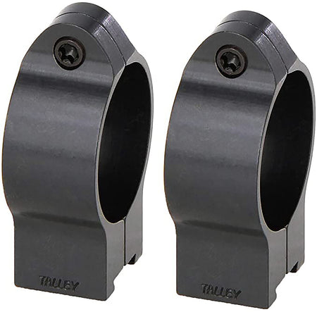 Talley 30CZRH High 30mm Rimfire Ring Set Black for CZ 452 European/455/457/512/513