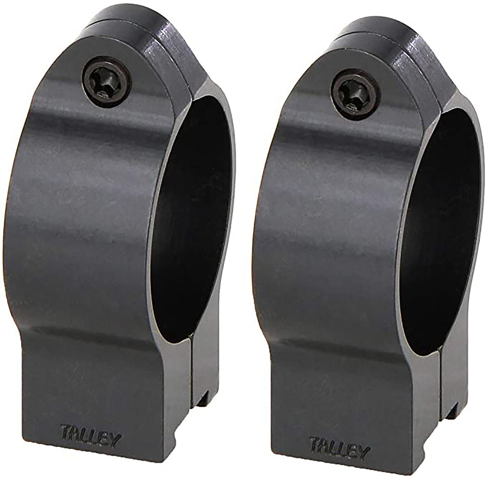Talley 30CZRH High 30mm Rimfire Ring Set Black for CZ 452 European/455/457/512/513