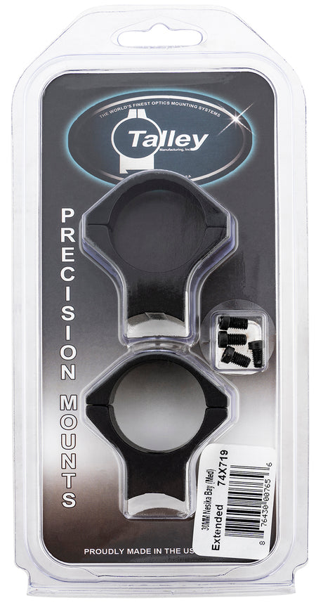 Talley 74X719 Savage AccuTrigger 30mm Medium Extended Scope Ring Mount Combo Black Anodized