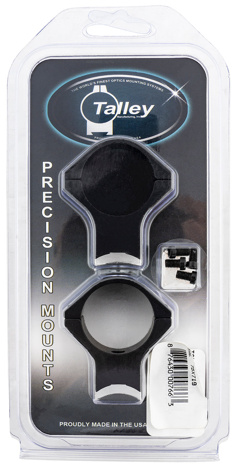 Talley 75X719 Savage Round Receiver AccuTrigger 30mm High Rings Scope Mount Combo Black