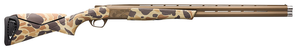 Browning 018725303 Cynergy Wicked Wing 12 Gauge with 30" Barrel, 3.5" Chamber, 2rd Capacity, Burnt Bronze Cerakote Metal Finish & Vintage Tan Camo with Adjustable Comb Stock Right Hand (Full Size)