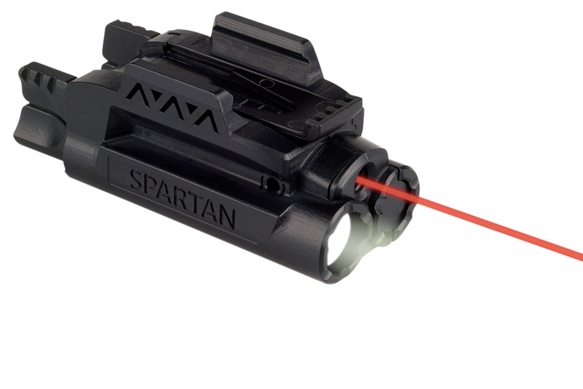 LaserMax Spartan Series Red Laser and White LED Light Rail Mount Black