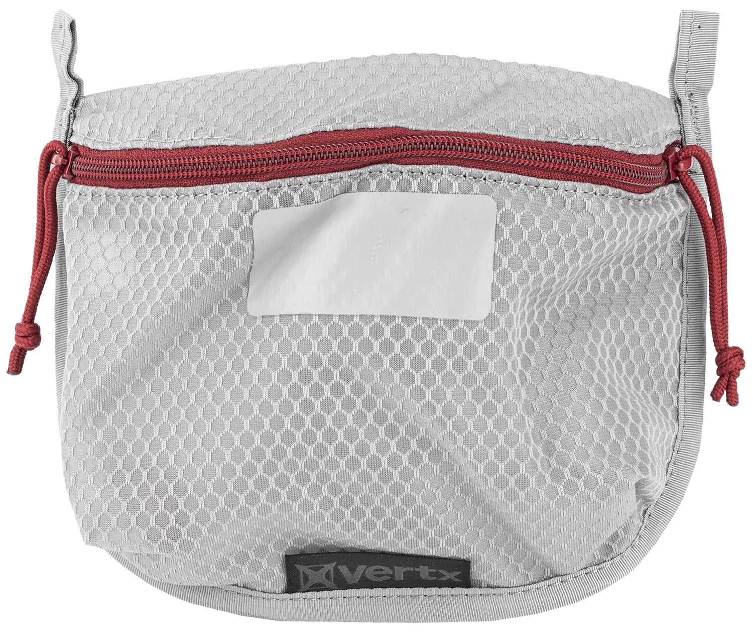 Vertx Overflow Pouch Medium White Nylon Mesh Hook Back Panel YKK Zipper 5"W x 7.25"H