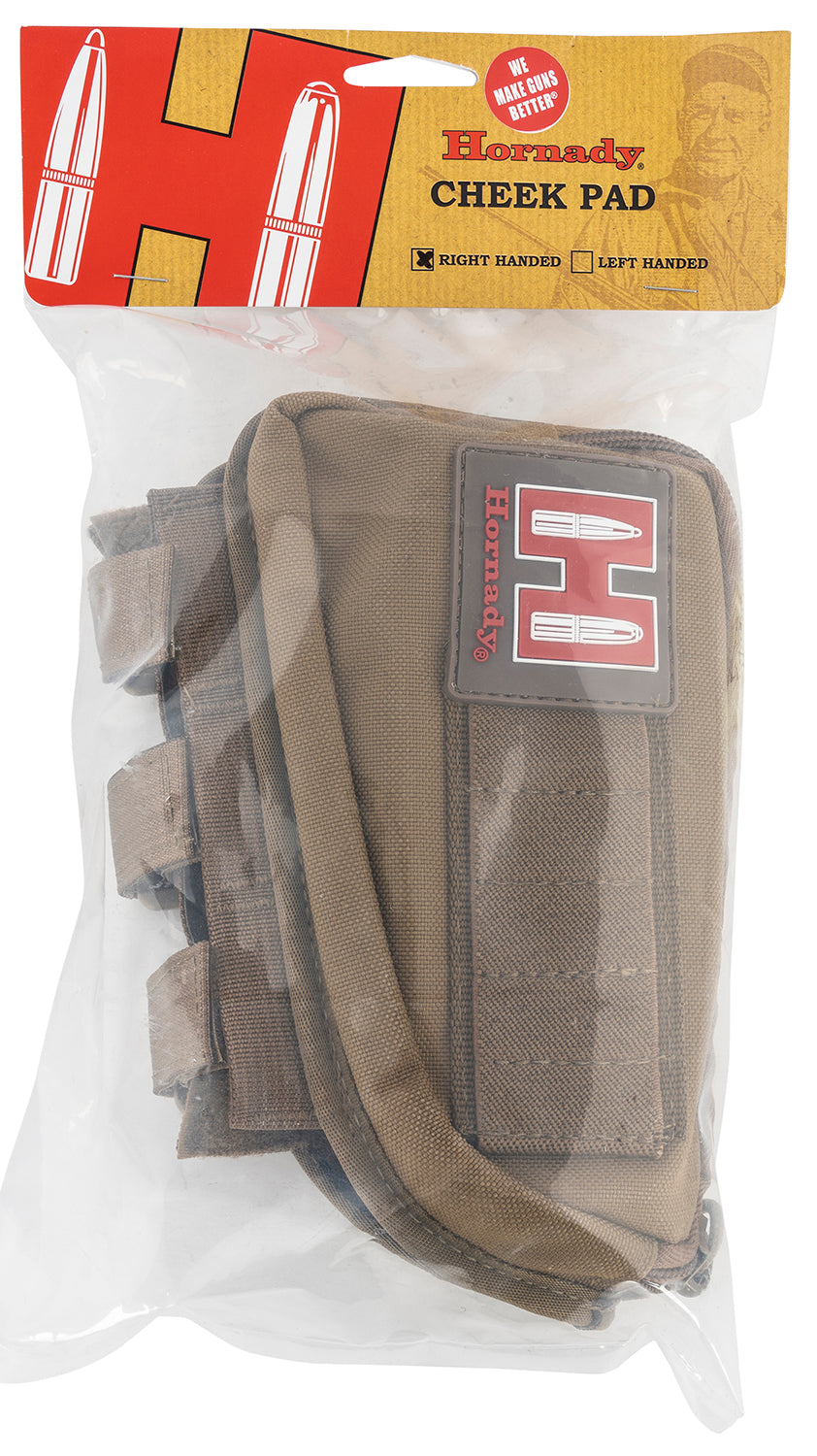 Hornady 99110 Rifle Cheek Weld Pad Tan Cordura 5 Cartridge Right-Hand