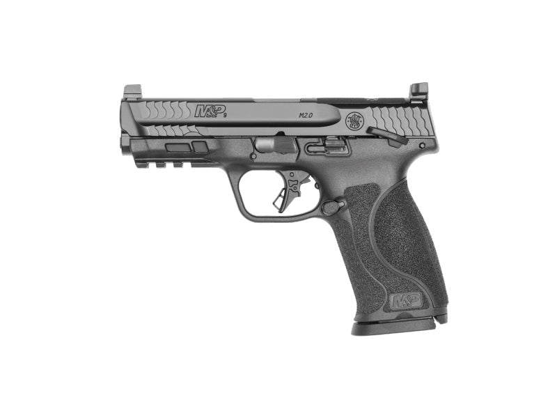 Smith & Wesson 13567 M&P M2.0 Full Size 9mm Luger 17+1, 4.25" Black Stainless Steel Barrel & Optic Ready/Serrated Slide, Matte Black Polymer Frame w/Picatinny Rail