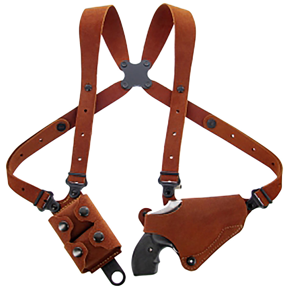 Galco CL2160 Natural Leather Classic Lite 2.0 Shoulder Holster System, S&W J Frame & Charter Arms Undercover, Right Hand