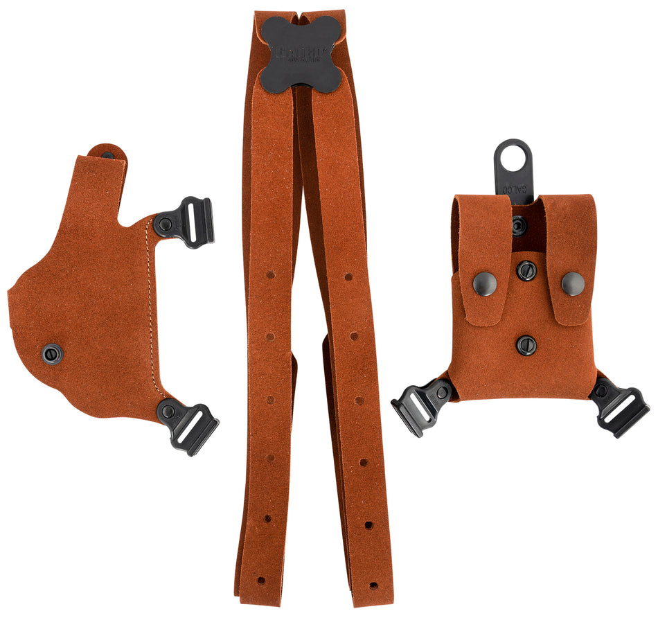 Galco CL2212 Natural Leather Classic Lite 2.0 Shoulder Holster System for 1911 Variants and Bersa Thunder, Right Hand