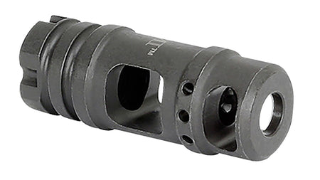 Midwest Industries MIMB6 AK 30 Cal Two Large Port Muzzle Brake M14x1 LH Threads Black Phosphate Finish