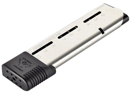 Wilson Combat 50045FS10 .45 ACP 10rd 1911 Elite Tactical Extended Floor Plate Stainless Steel Mag
