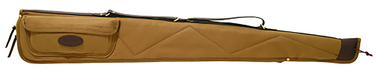 Boyt Harness Khaki Waxed Canvas 52" Shotgun Case Quilted Flannel Lining