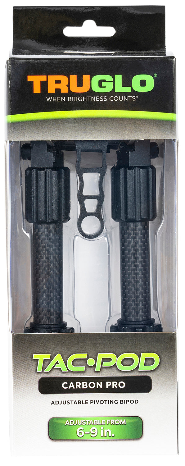 Truglo Carbon Tac-Pod Rail Mount Bipod 6-9"