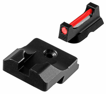 TruGlo TGTG132CZ Fiber-Optic Pro CZ 75 Series Iron Sight Set Red Fiber Optic Front & Serrated Rear