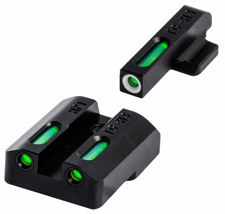 TruGlo TFX Tritium Fiber-Optic Sight Set TGTG13CZ2A White Outline Front Green Rear for CZ