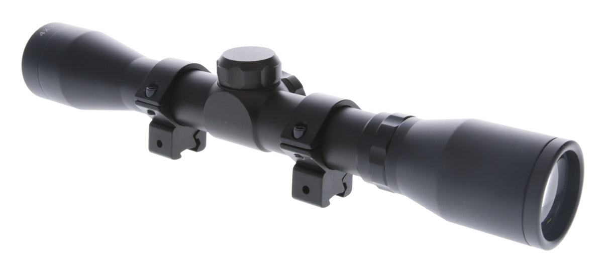 TruGlo Buckline Black Anodized 4x 32mm Duplex Reticle Rifle Scope TG-TG8504XB