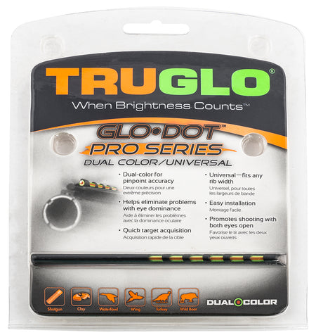 TruGlo Glo-Dot Pro Dual Universal Shotgun Sight TG-TG104D Fiber Optic Replacement
