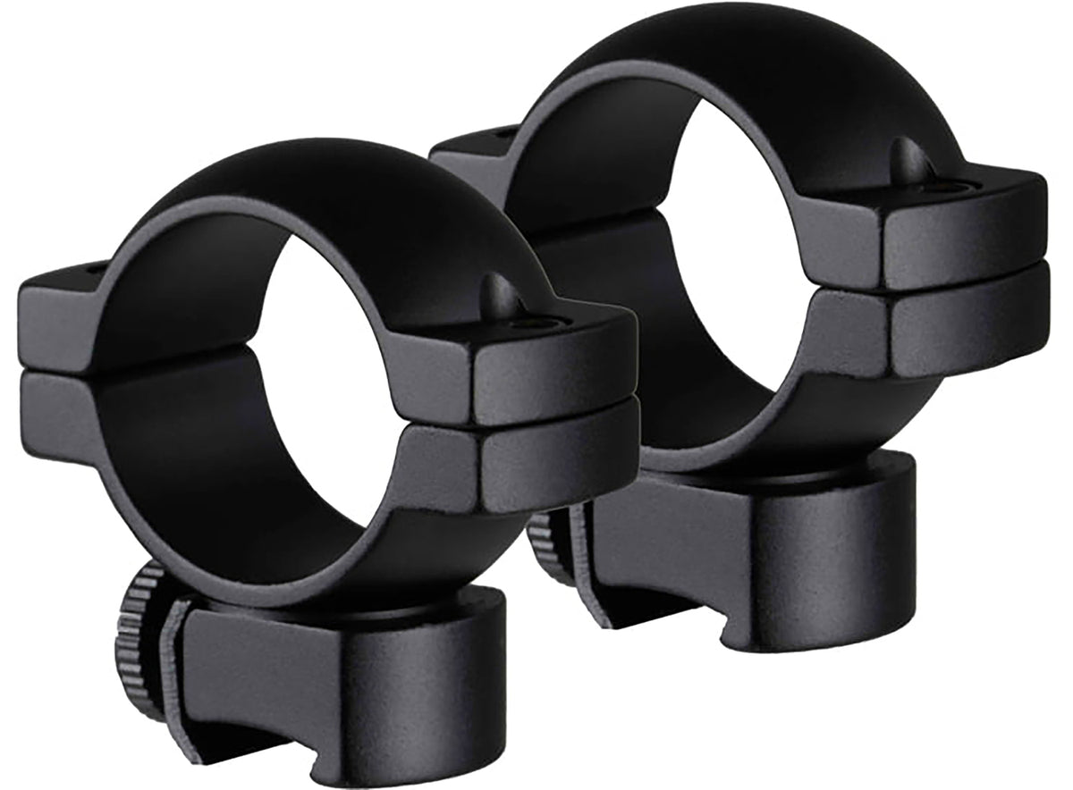TruGlo TGTG8960B2 Lightweight Matte Black 1 Inch Medium Scope Rings 1 Screw Per Side