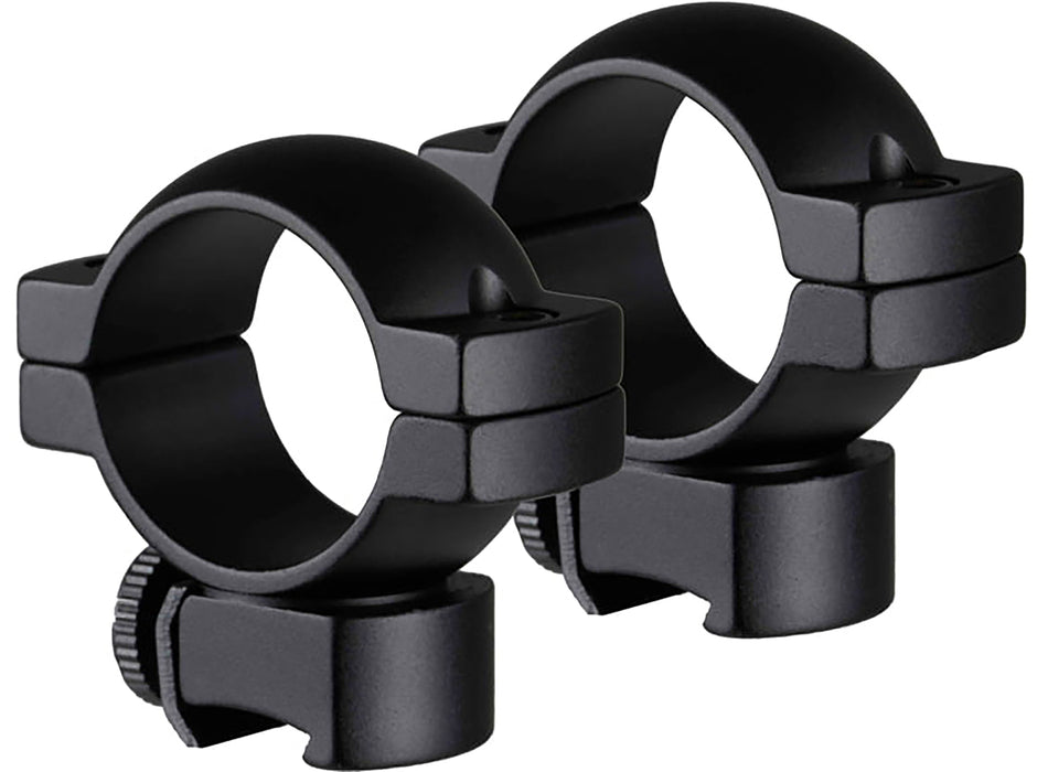 TruGlo TGTG8960B2 Lightweight Matte Black 1 Inch Medium Scope Rings 1 Screw Per Side